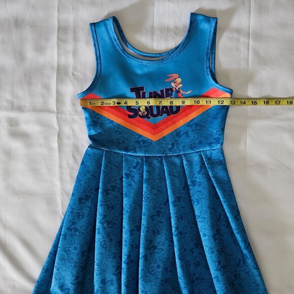 Space Jam Kids Girls Tune Squad Halloween Costume Cheerleader Dress Size M (7-8) - Picture 8 of 10